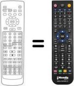 Télécommande équivalente Granprix HVS54201