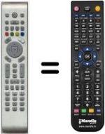 Mando a distancia equivalente Twfvision HVS54004