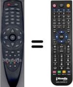 Télécommande équivalente HVS53533