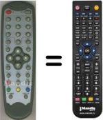 Replacement remote control HVS53329