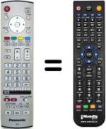 Mando a distancia equivalente Panasonic HVS54992
