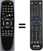 Replacement remote control HVS53412