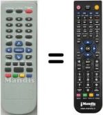 Replacement remote control HVS54965