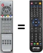 Télécommande équivalente HVS54008