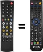Télécommande équivalente HVS53495