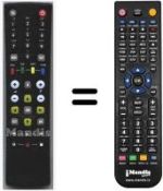 Télécommande équivalente Benq HVS53496