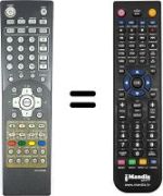 Replacement remote control HVS54879