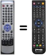 Replacement remote control HVS59608