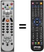 Replacement remote control HVS53500