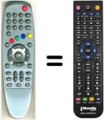 Télécommande équivalente HVS53475