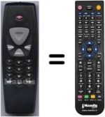 Télécommande équivalente HVS53327