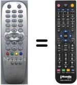 Télécommande équivalente HVS54079