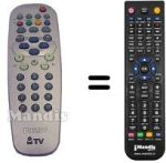 Mando a distancia equivalente Philips HVS54806
