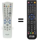 Télécommande équivalente Philips HVS54261