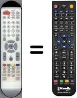 Télécommande équivalente Schaub Lorenz HVS54925