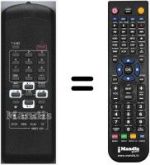 Replacement remote control HVS54686