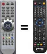 Télécommande équivalente HVS54917