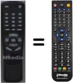 Replacement remote control HVS53328