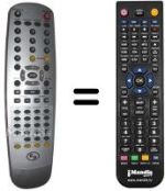 Replacement remote control HVS59614