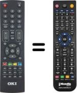 Mando a distancia equivalente Oki WHV12073
