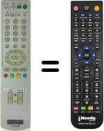 Télécommande équivalente Sony SEC3104W