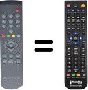 Télécommande équivalente Melectronic SEC3537