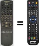 Mando a distancia equivalente Panasonic SEC2771