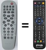 Télécommande équivalente Philips SEC3434