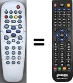 Télécommande équivalente Philips WHV15719