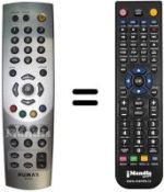 Télécommande équivalente Humax SEC0897