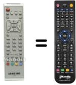 Télécommande équivalente Samsung SEC14672