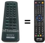 Télécommande équivalente Sony SEC2484
