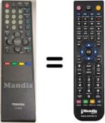 Télécommande équivalente Toshiba SEC14266