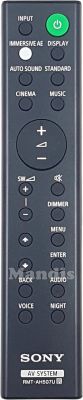 Télécommande d'origine SONY RMT-AH507U (100422111) Télécommande d'origine SONY RMT-AH507U (100422111)
