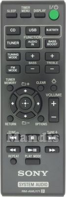 Mando a distancia original SONY RM-AMU171 (149229711) Mando a distancia original SONY RM-AMU171 (149229711)