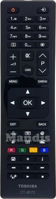 Original remote control TOSHIBA CT-8072 (23385598) Original remote control TOSHIBA CT-8072 (23385598)