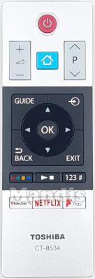 Original remote control TOSHIBA CT-8534 (30099655) Original remote control TOSHIBA CT-8534 (30099655)