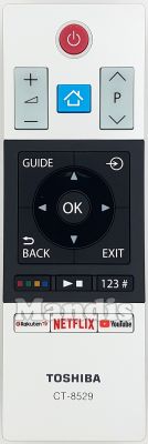 Original remote control TOSHIBA CT-8529 (30099678) Original remote control TOSHIBA CT-8529 (30099678)