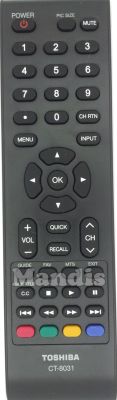 Mando a distancia original TOSHIBA CT-8031 (75031607) Mando a distancia original TOSHIBA CT-8031 (75031607)