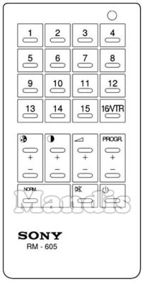 Mando a distancia original SONY RM 605 (A1009022A) Mando a distancia original SONY RM 605 (A1009022A)