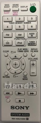Mando a distancia original SONY RM-AMU149W