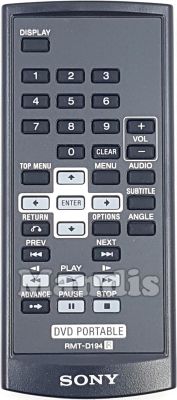 Mando a distancia original SONY RMT-D194 Mando a distancia original SONY RMT-D194