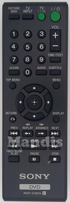 Mando a distancia original SONY RMT-D187A (148700511) Mando a distancia original SONY RMT-D187A (148700511)