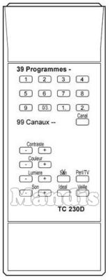Original remote control CASINO TC230D