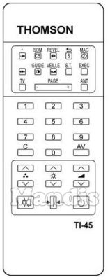Télécommande d'origine THOMSON TI 45 (925TX0789)