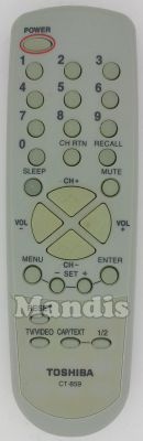 Mando a distancia original TOSHIBA CT-859 Mando a distancia original TOSHIBA CT-859