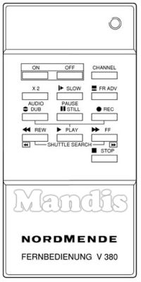 Télécommande d'origine THOMSON V 380 (272444)