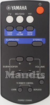Original remote control YAMAHA FSR62 (ZC949400)