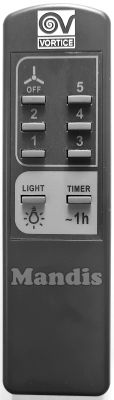 Mando a distancia original VORTICE TELENORDIK 5T (22387) Mando a distancia original VORTICE TELENORDIK 5T (22387)