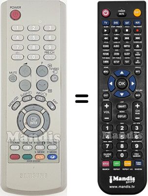 Mando a distancia equivalente Samsung AA5900328A